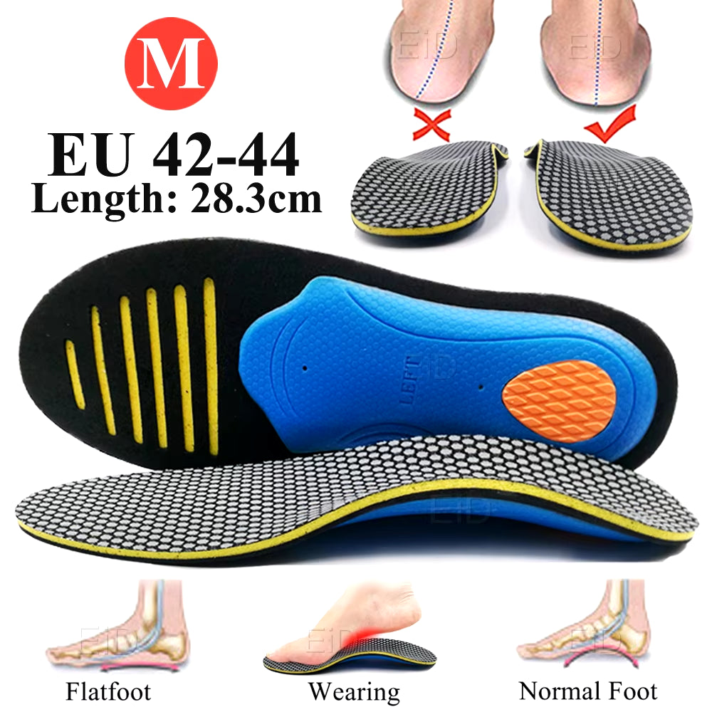 Orthotic Gel Insoles Orthopedic Arch Support Flat Foot Health Sole Pad for Shoes Insert Ease Pressure Pad Plantar Fasciitis