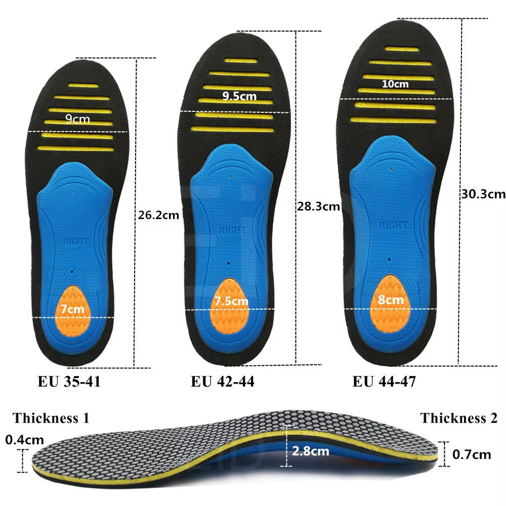 Orthotic Gel Insoles Orthopedic Arch Support Flat Foot Health Sole Pad for Shoes Insert Ease Pressure Pad Plantar Fasciitis