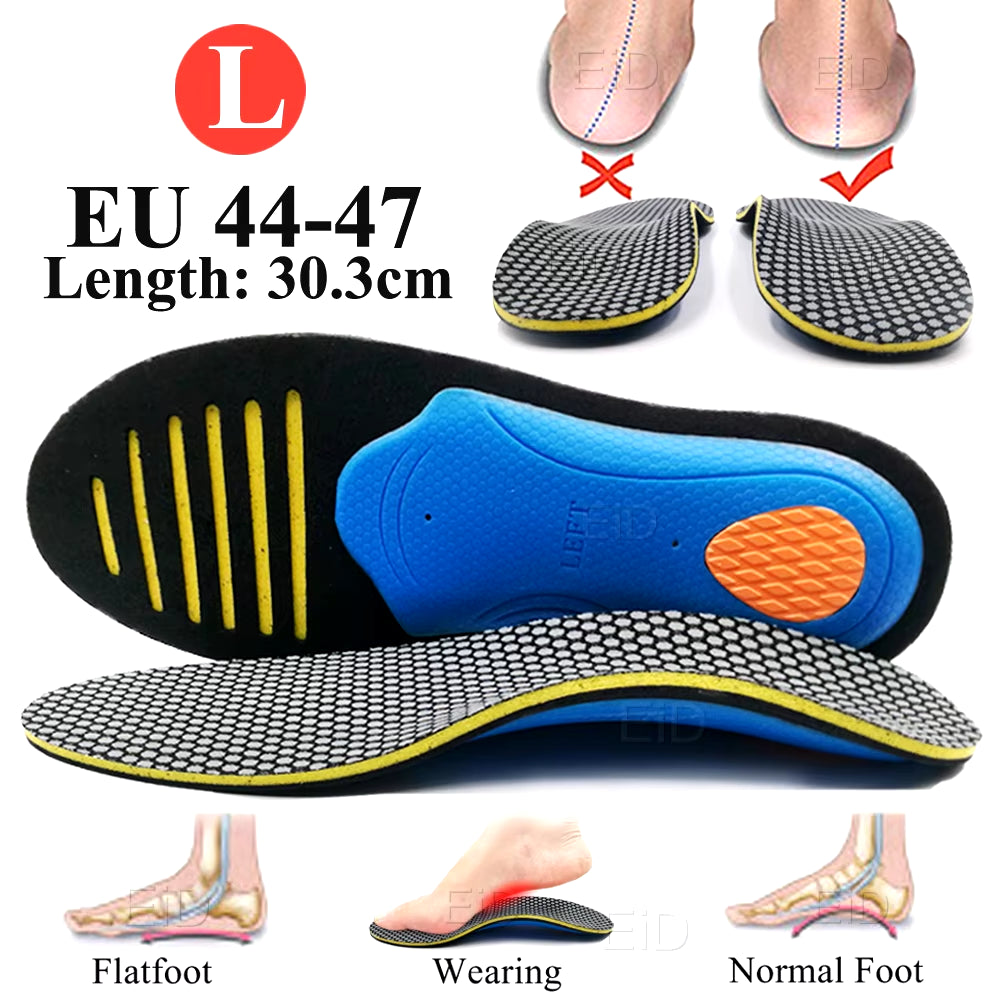 Orthotic Gel Insoles Orthopedic Arch Support Flat Foot Health Sole Pad for Shoes Insert Ease Pressure Pad Plantar Fasciitis