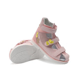 Kids Orthopedic Corrective Sandals Princepard Girls Children Summer Flower Orthotics Shoes for Flat Feet with Arch Support