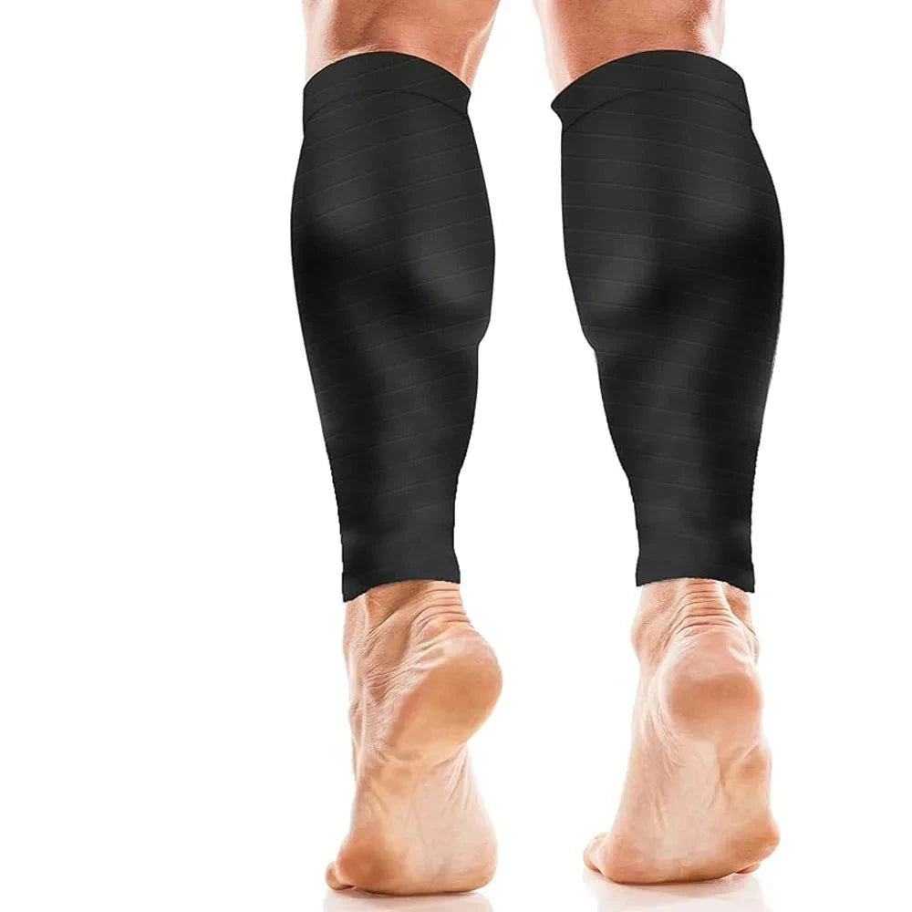 1Pair Calf Support Compression Sleeves for Women Men Running 20-30Mmhg Footless Leg Socks Outdoor Sports Marathon