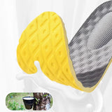 4Pcs Soft Latex Memory Foam Insoles Women Men Sport Running Foot Support Shoe Pad Breathable Orthopedic Feet Care Insert Cushion